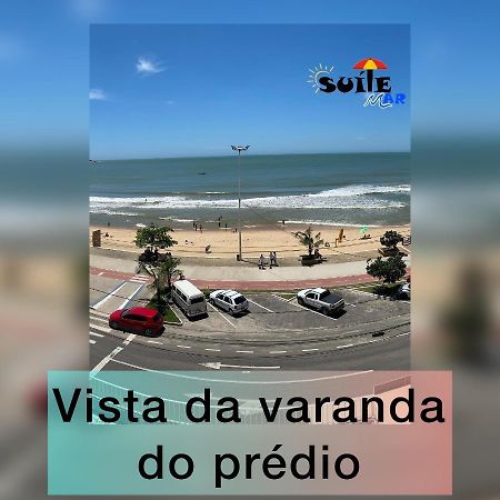 Suite Mar 210 - Economica E Compacta - Praia Do Morro - Predio Frente Mar Com Elevador, Atravessou A Avenida, Ja Esta Na Praia - Garagem - Internet グアラパリー エクステリア 写真