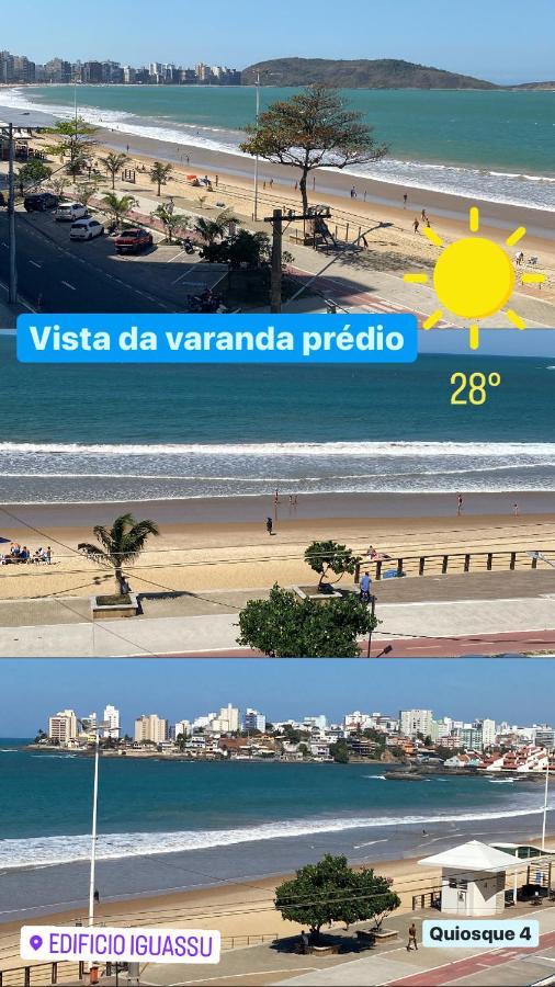 Suite Mar 210 - Economica E Compacta - Praia Do Morro - Predio Frente Mar Com Elevador, Atravessou A Avenida, Ja Esta Na Praia - Garagem - Internet グアラパリー エクステリア 写真
