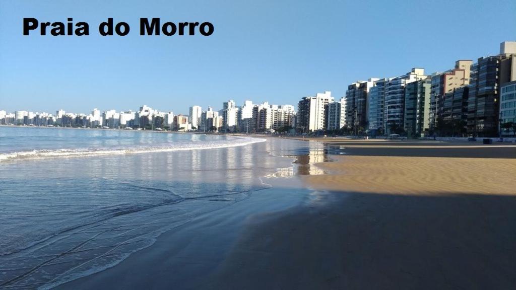 Suite Mar 210 - Economica E Compacta - Praia Do Morro - Predio Frente Mar Com Elevador, Atravessou A Avenida, Ja Esta Na Praia - Garagem - Internet グアラパリー エクステリア 写真