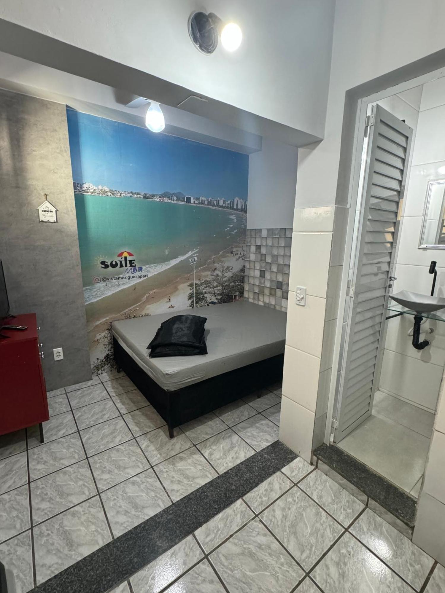 Suite Mar 210 - Economica E Compacta - Praia Do Morro - Predio Frente Mar Com Elevador, Atravessou A Avenida, Ja Esta Na Praia - Garagem - Internet グアラパリー エクステリア 写真